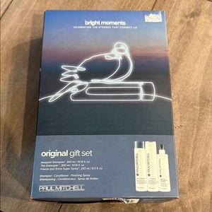 Paul Mitchell Bright Moments Gift Set - Blue and White